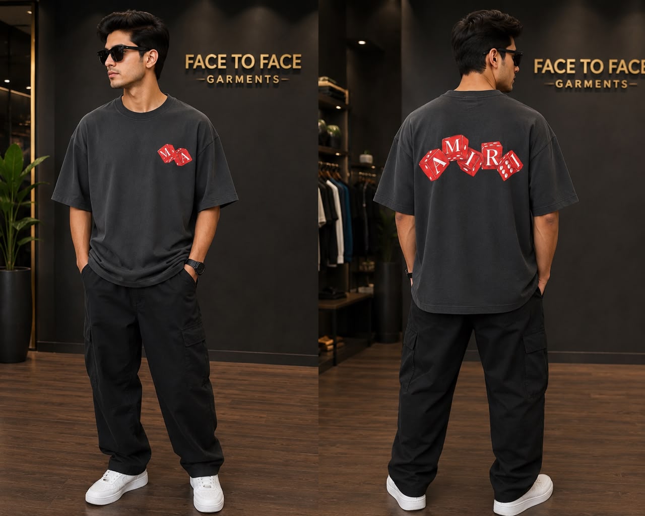 Drop Shoulder Baggy T-Shirts for Men | Face to Face Garments