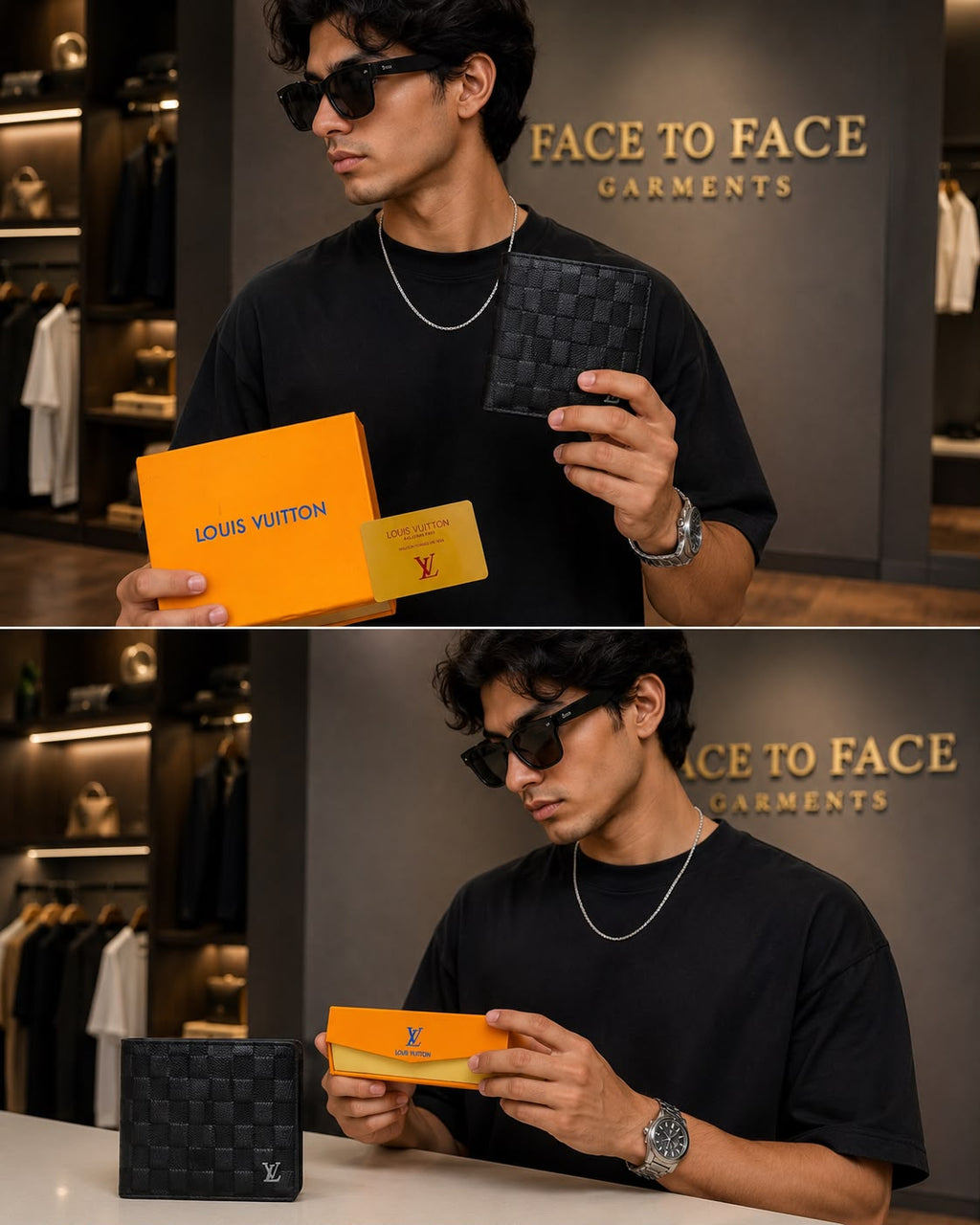 Premium Men's Leather Wallet | Face to Face Garments