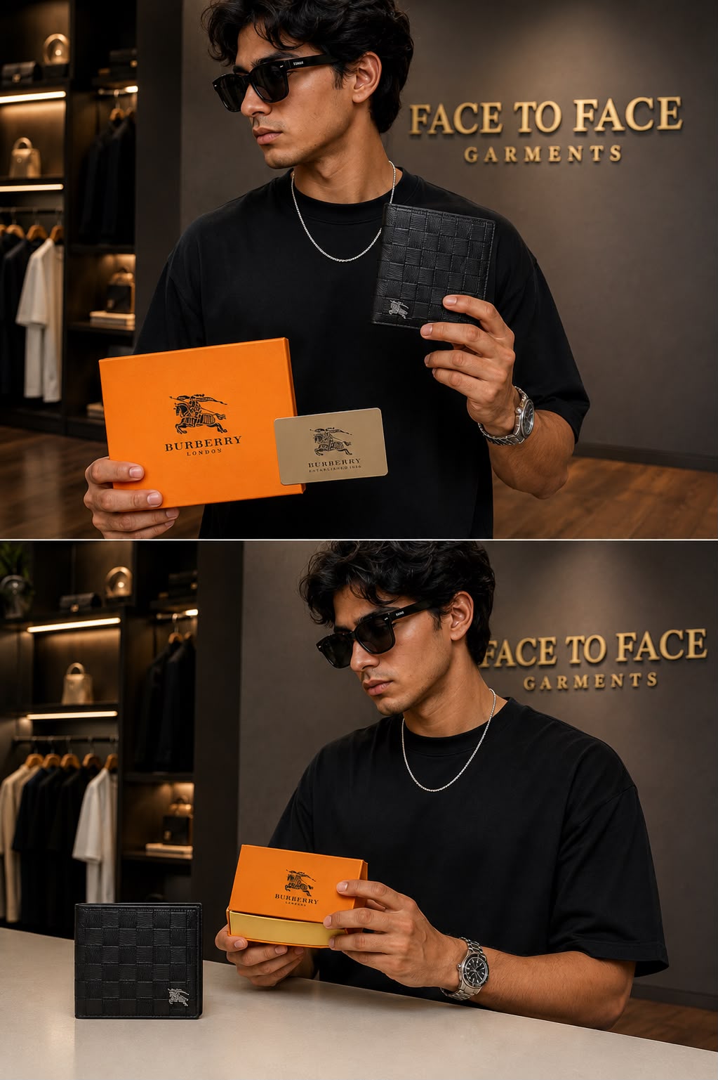 Premium Men's Leather Wallet | Face to Face Garments