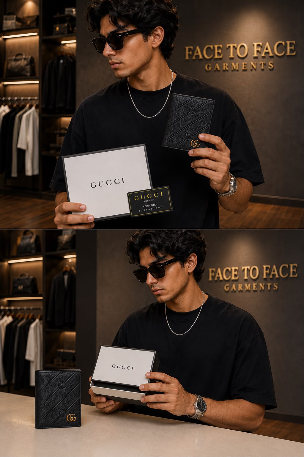 Premium Men's Leather Wallet | Face to Face Garments