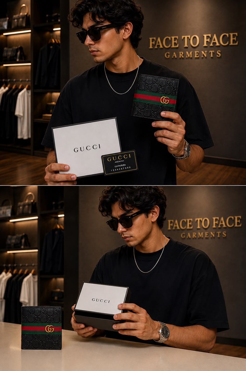 Premium Men's Leather Wallet | Face to Face Garments