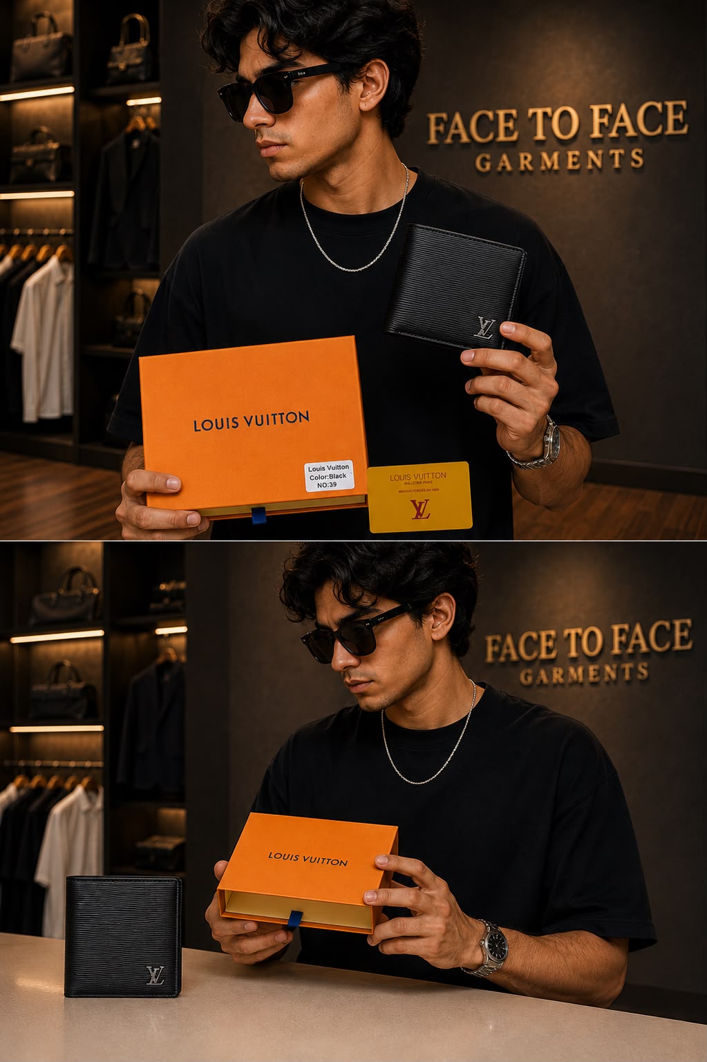 Premium Men's Leather Wallet | Face to Face Garments