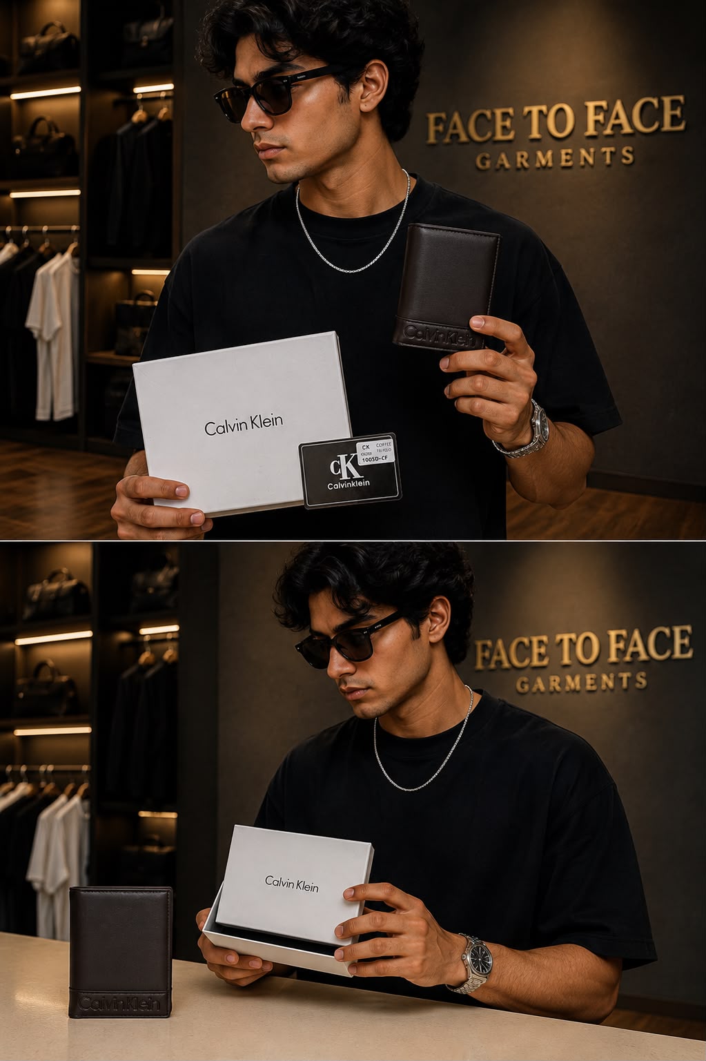 Premium Men's Leather Wallet | Face to Face Garments