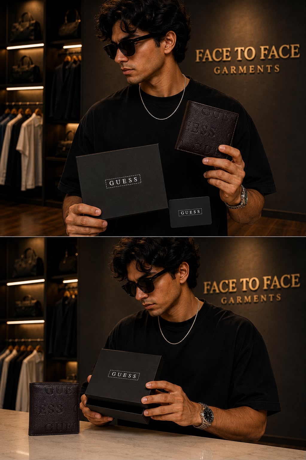 Premium Men's Leather Wallet | Face to Face Garments