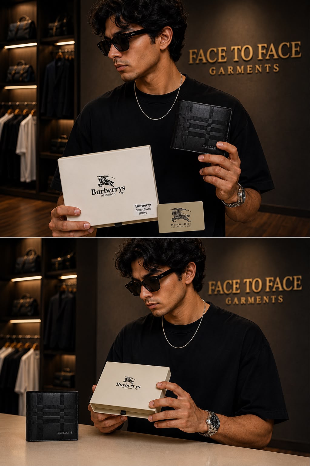 Premium Men's Leather Wallet | Face to Face Garments