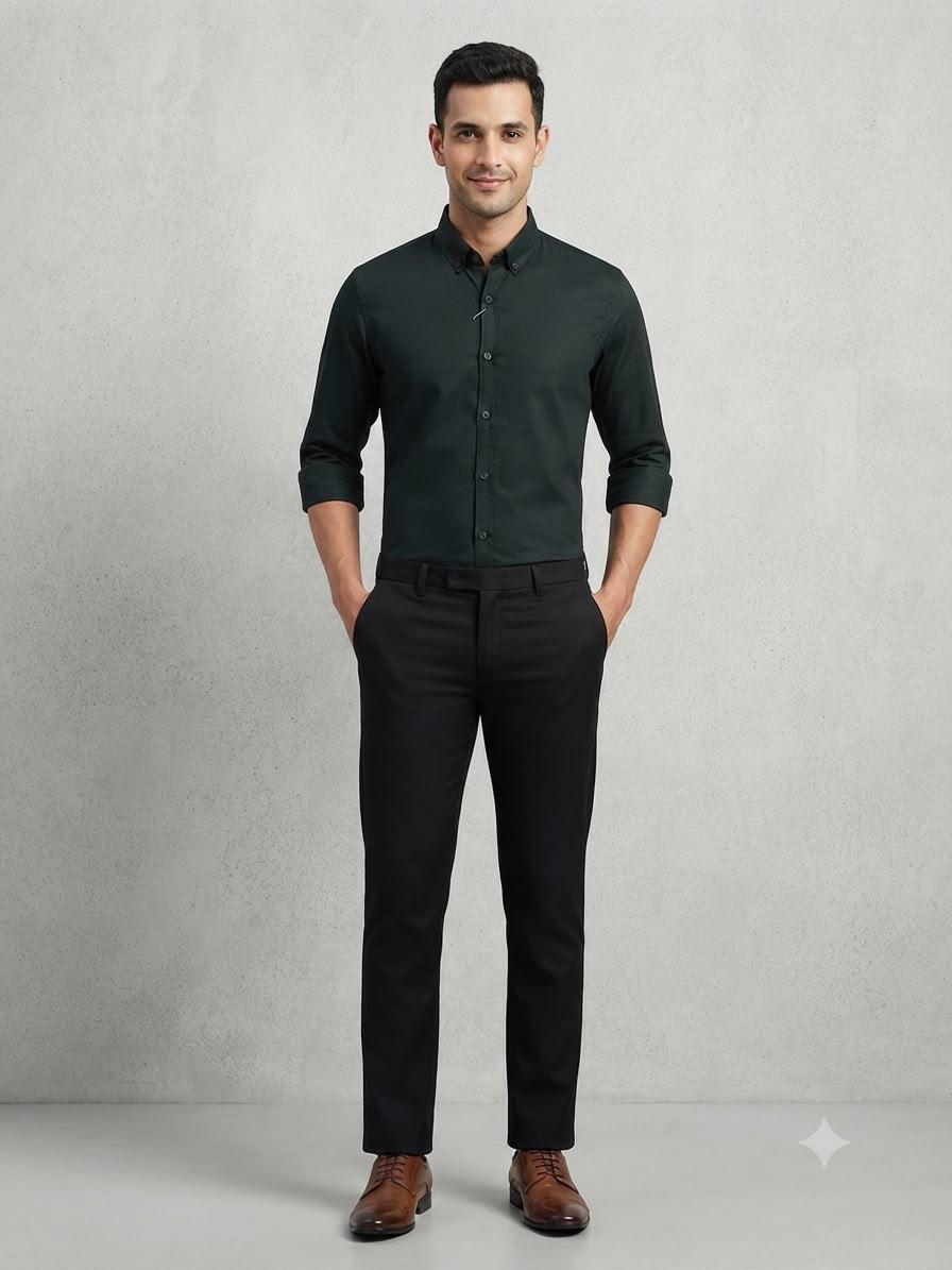 Men's Plain Shambry Casual Shirts | Premium Collection | Face to Face Garments