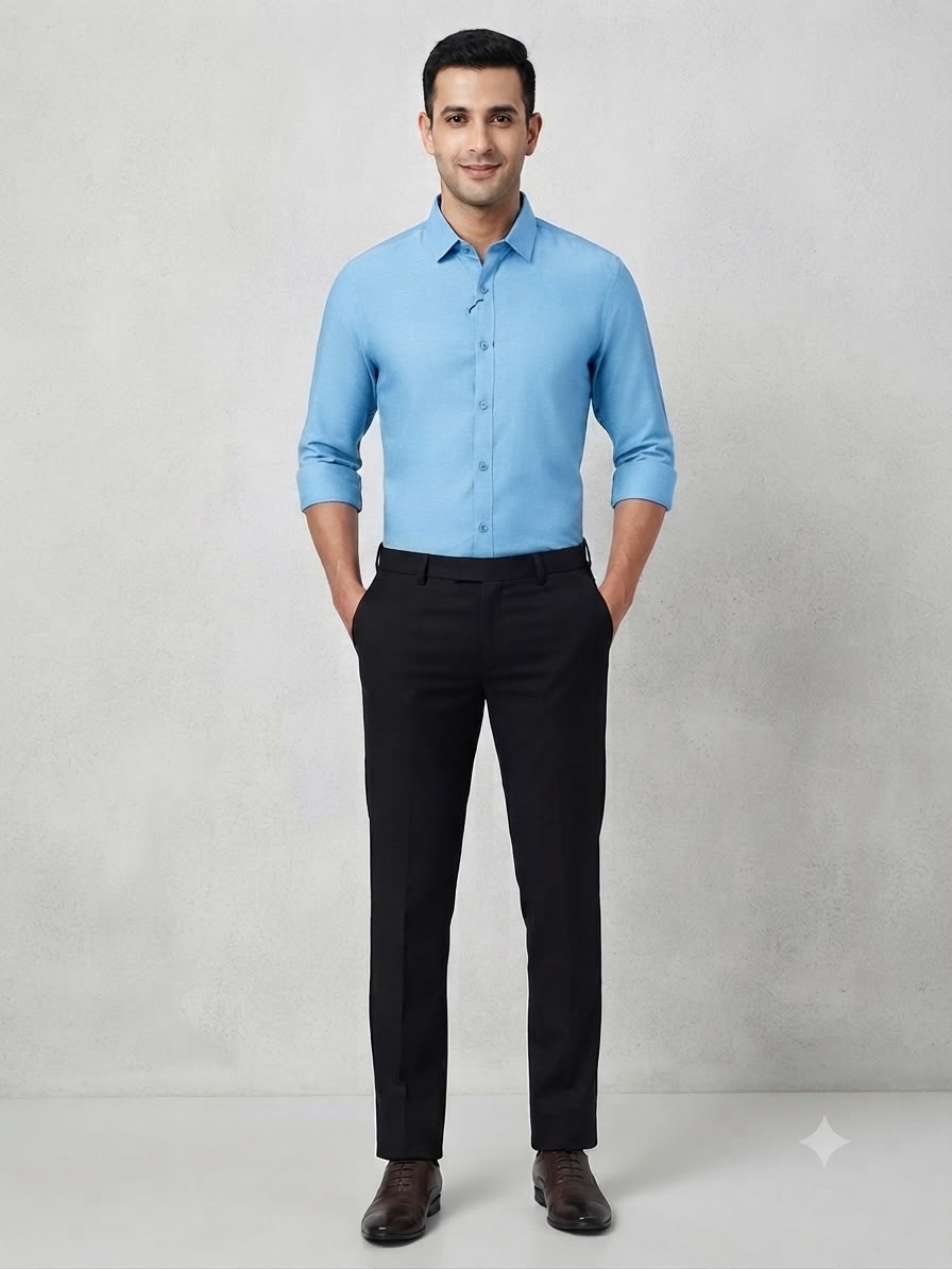 Men's Plain Shambry Casual Shirts | Premium Collection | Face to Face Garments
