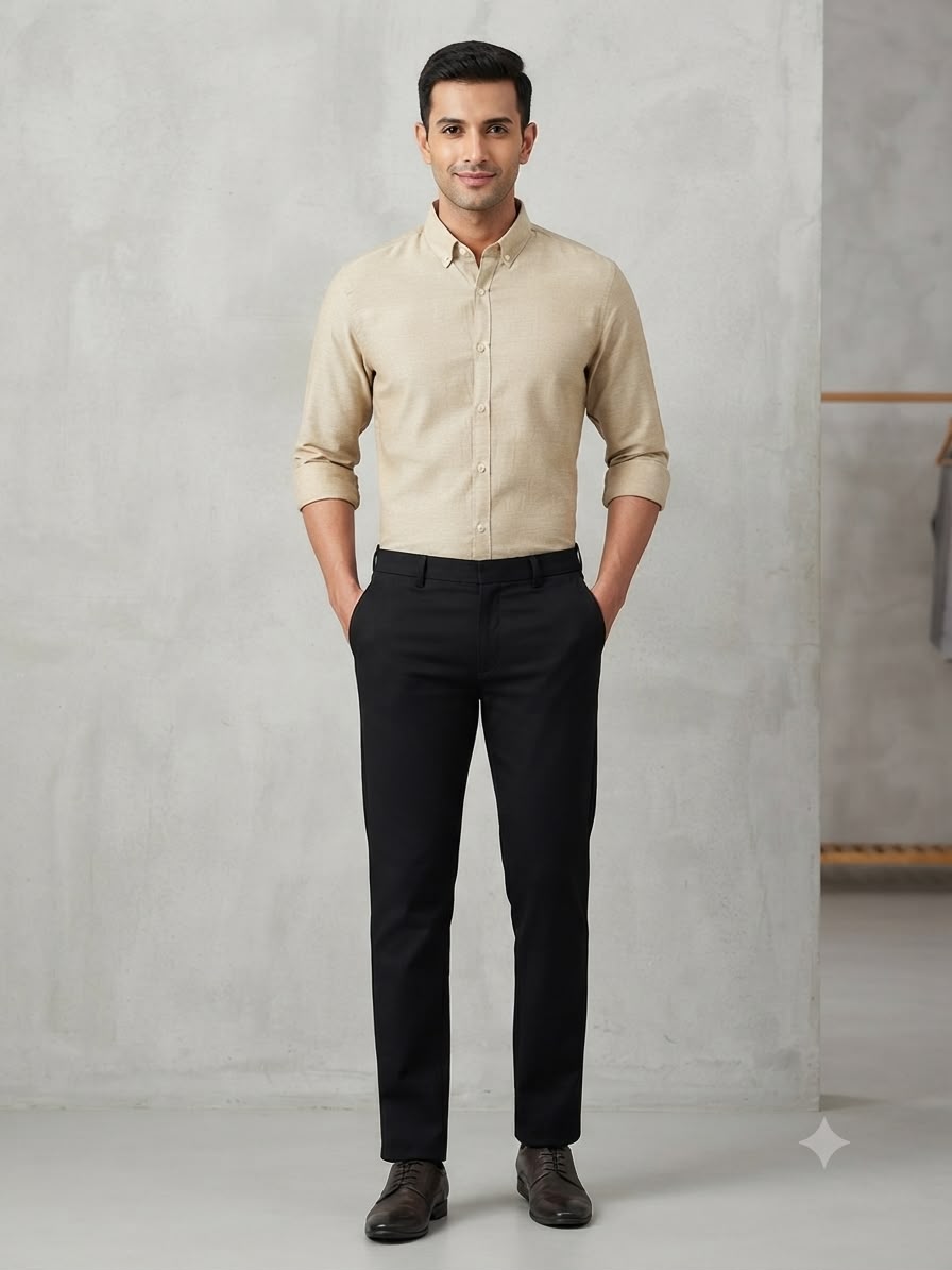Men's Plain Shambry Casual Shirts | Premium Collection | Face to Face Garments