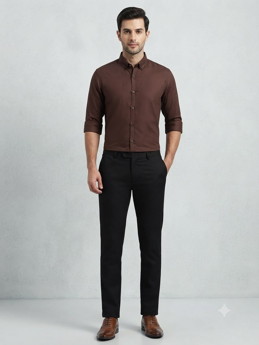 Men's Plain Shambry Casual Shirts | Premium Collection | Face to Face Garments